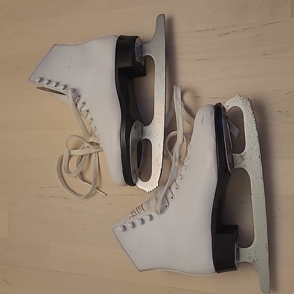 NWOT VTG Lange Libra White Leather Womens Iceskates/Figureskates - Picture 12 of 17